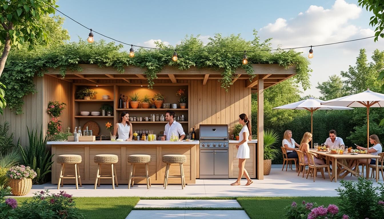 6 idées pour une cuisine d’été avec bar convivial