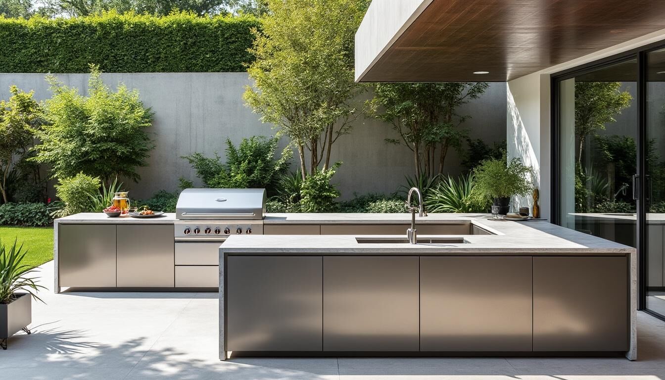 Découvrez nos 6 idées inspirantes pour aménager une cuisine d'été conviviale avec un bar intégré. Transformez votre espace extérieur en lieu de rencontre chaleureux, idéal pour partager des repas en plein air et profiter des belles journées ensoleillées.