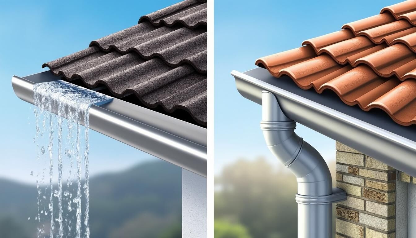 Chéneaux et gouttières : quelles différences essentielles ?
