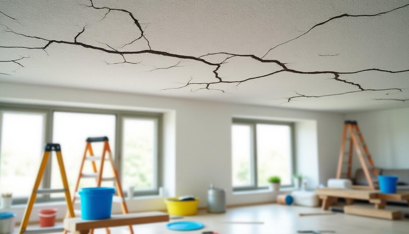 Fissures au plafond : comprendre, diagnostiquer et réparer