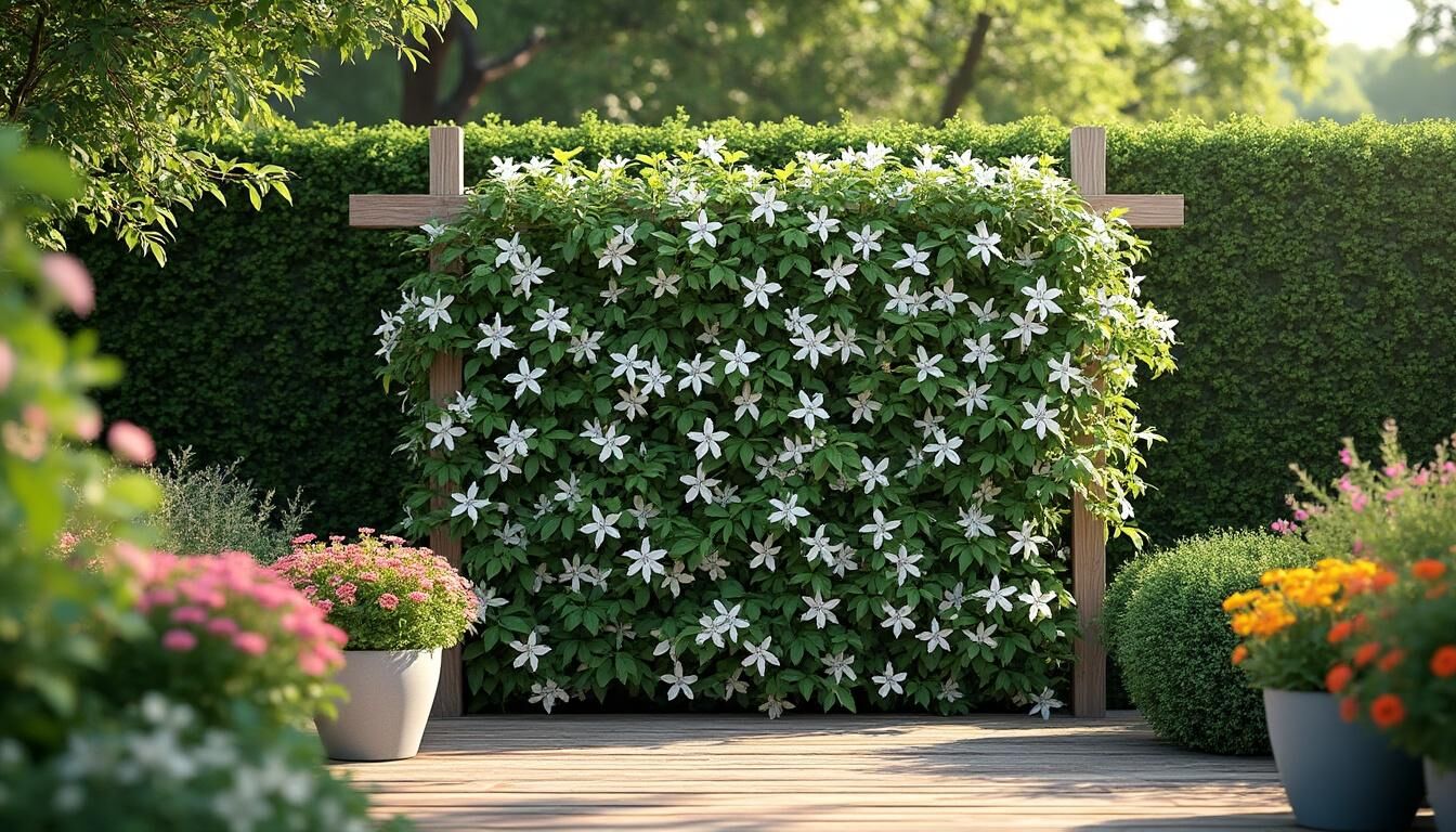 Jasmin étoilé brise-vue : choisir un brise-vue naturel pour votre extérieur