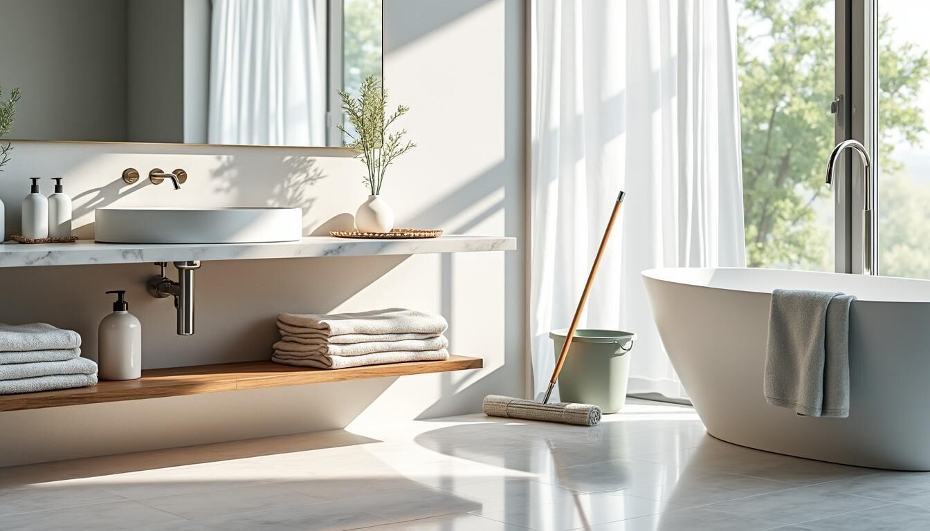 Nettoyage de salle de bain : guide simple et rapide